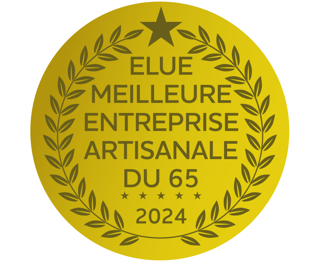 logo récompense de la meilleure entreprise artisanale du 65 en 2024